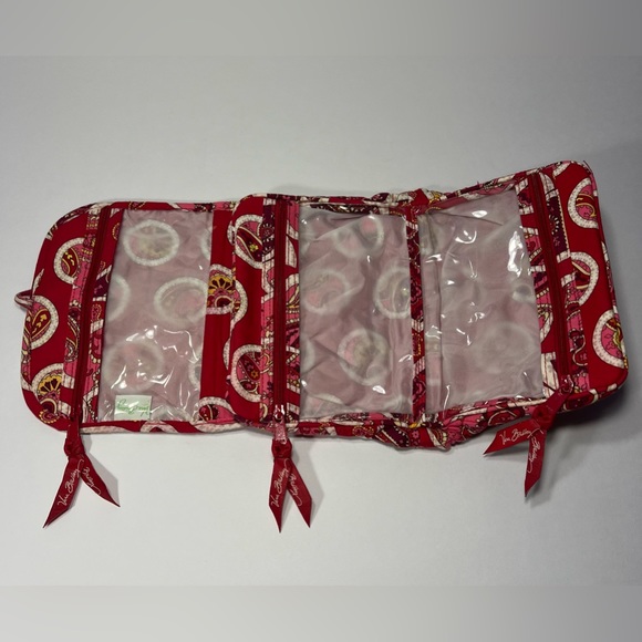 Vera Bradley Mini Tri-Fold Bag Organizer w/ Tie Closure - Rosy Posies (retired) - Picture 3 of 6